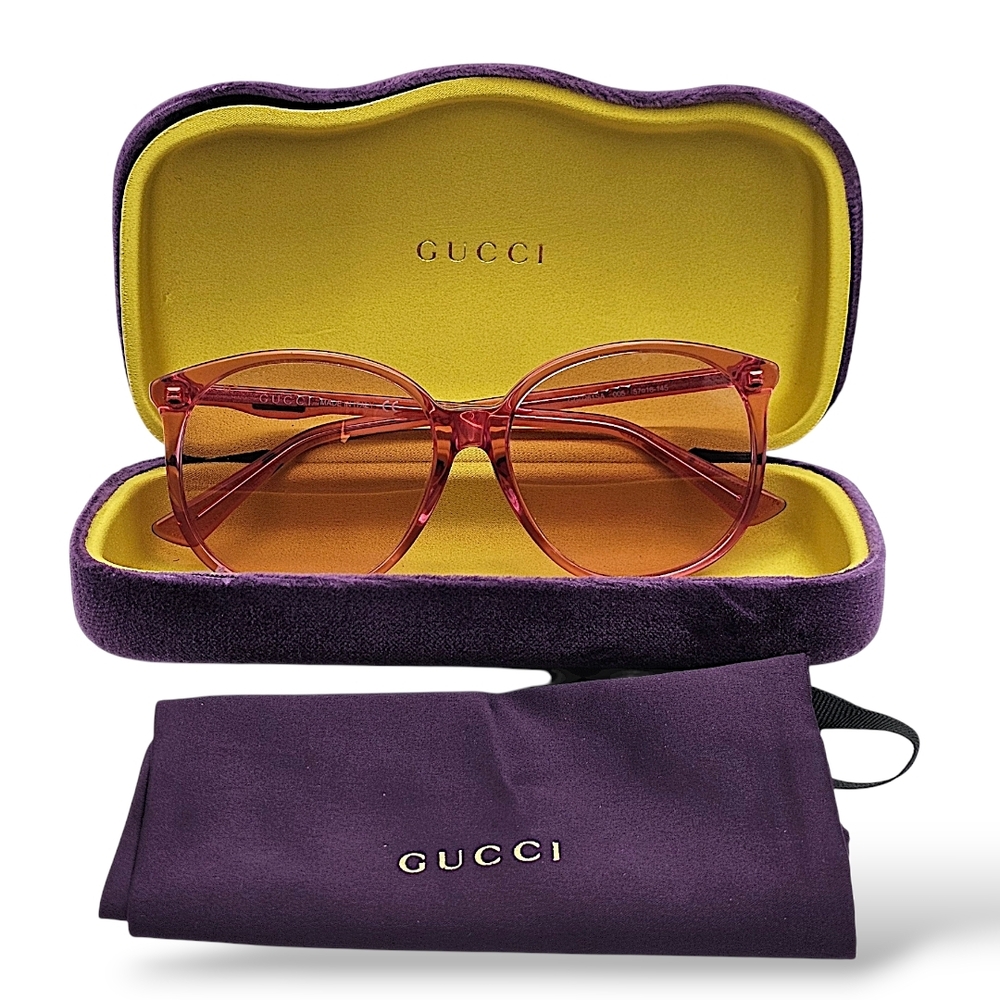 Gucci Pink Sunglasses with Purple Case